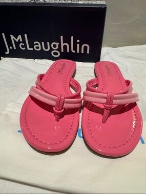 NIB J McLaughlin thong sandals size 7.